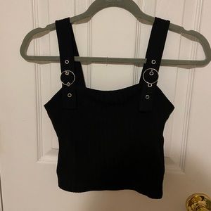 Black buckle tank top hollister